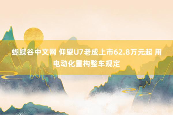 蝴蝶谷中文网 仰望U7老成上市62.8万元起 用电动化重构整车规定
